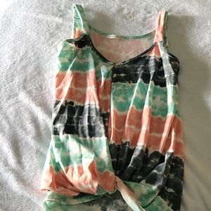 Brand new multicolored tank